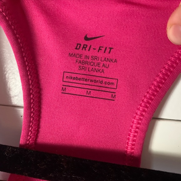 Nike Dri-Fit sports bra, pink, medium - Picture 2 of 3